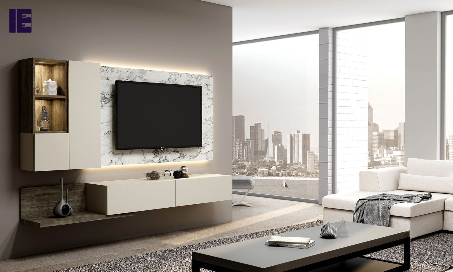 TV Units with Wardrobe | TV Wall Unit | Entertainment TV Unit