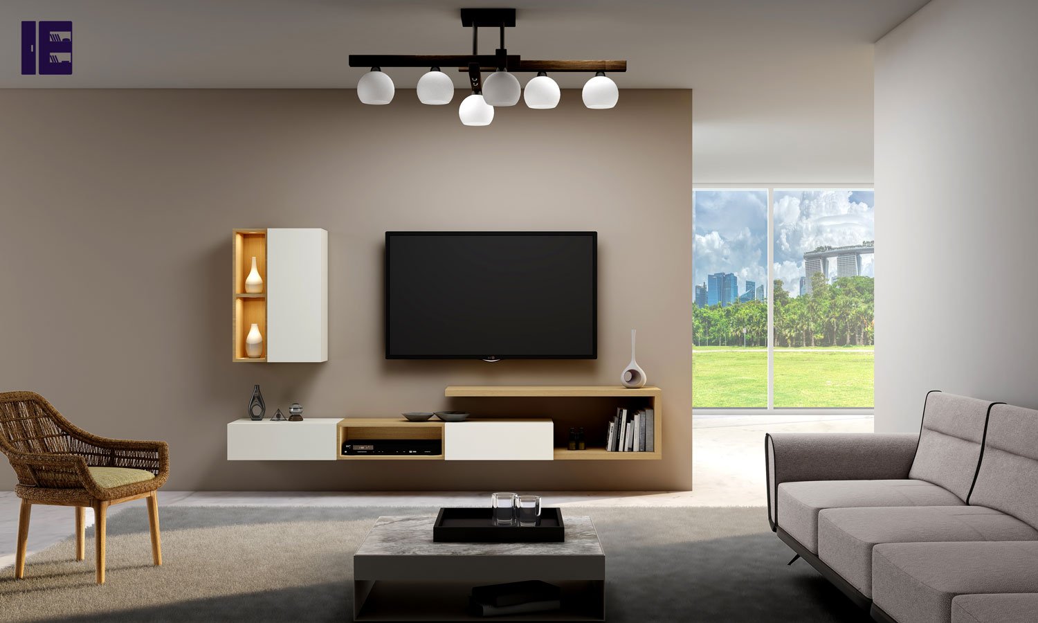 TV Units with Wardrobe | TV Wall Unit | Entertainment TV Unit