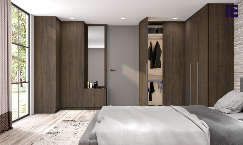 Fitted-Hinged-Corner-Wardrobes-in-woodgrain-finish-2