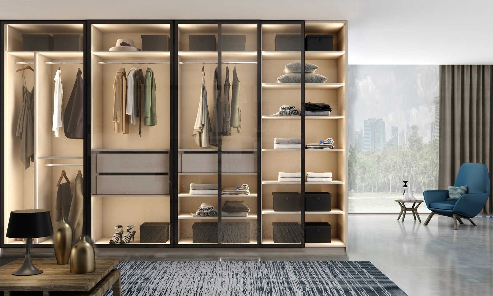 Mirrored Wardrobes | Wardrobes Designer | Fitted Glass Wardrobes