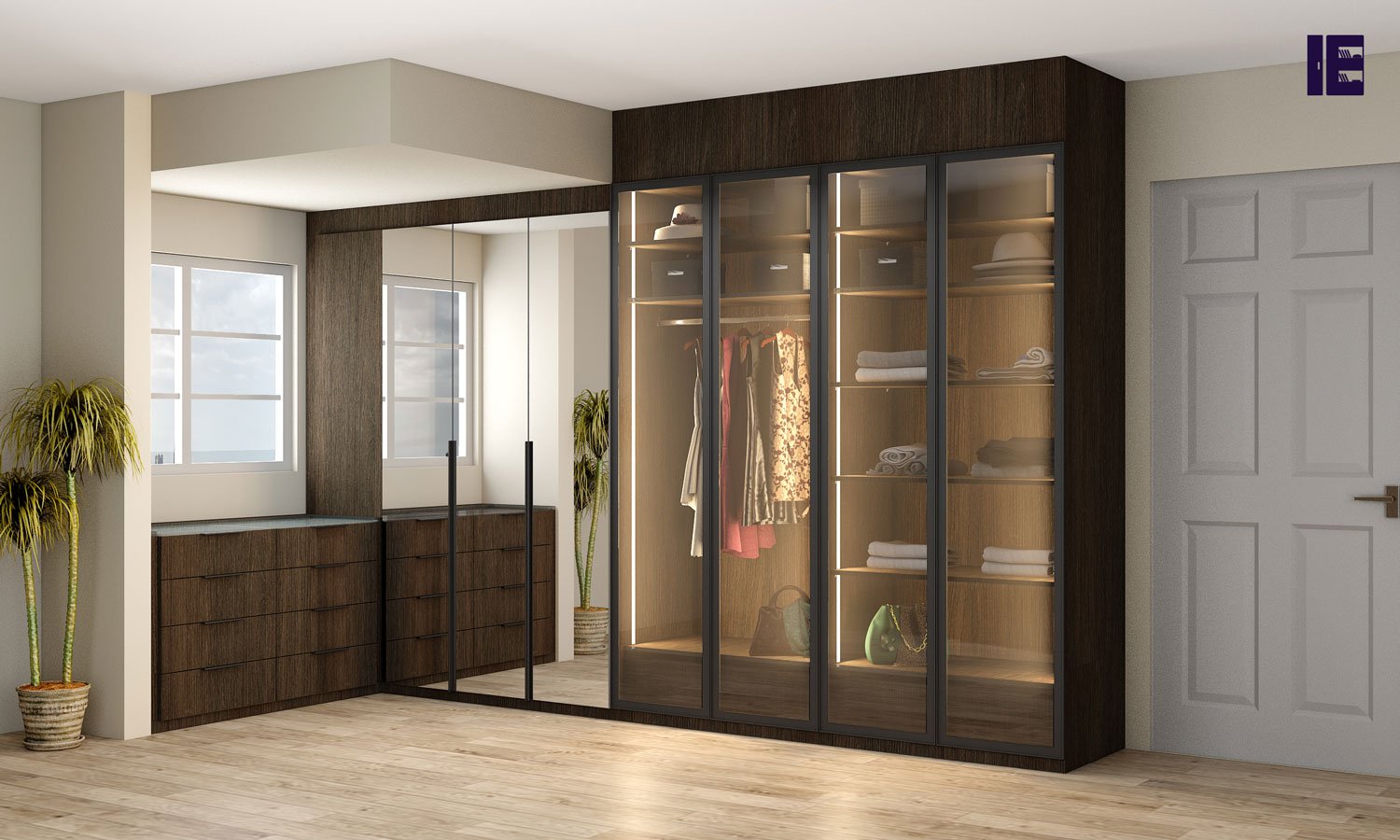 Mirrored Wardrobes | Wardrobes Designer | Fitted Glass Wardrobes