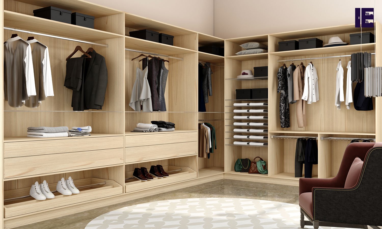 Wardrobe Storage | Wardrobe with Shoe Rack | Top of Wardrobe Storage