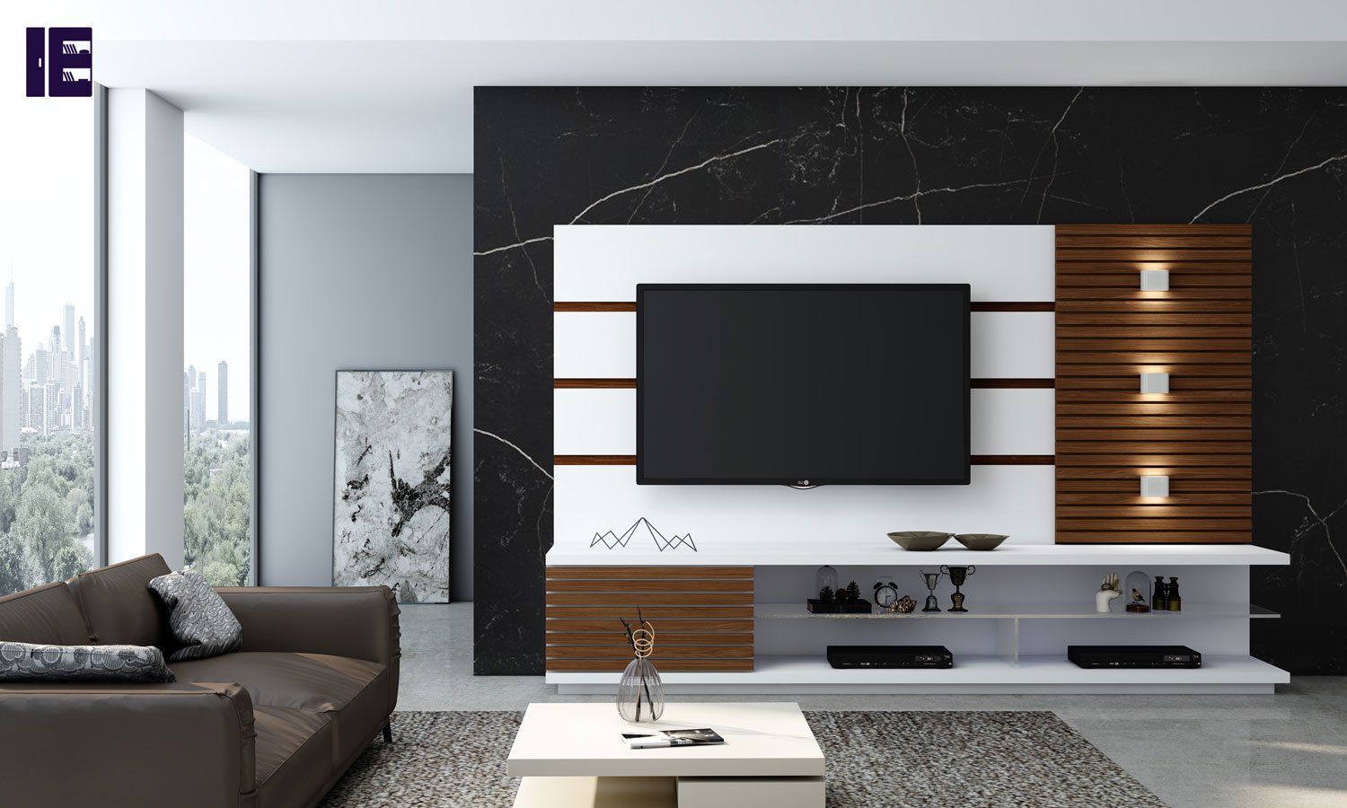 TV Units with Wardrobe | TV Wall Unit | Entertainment TV Unit