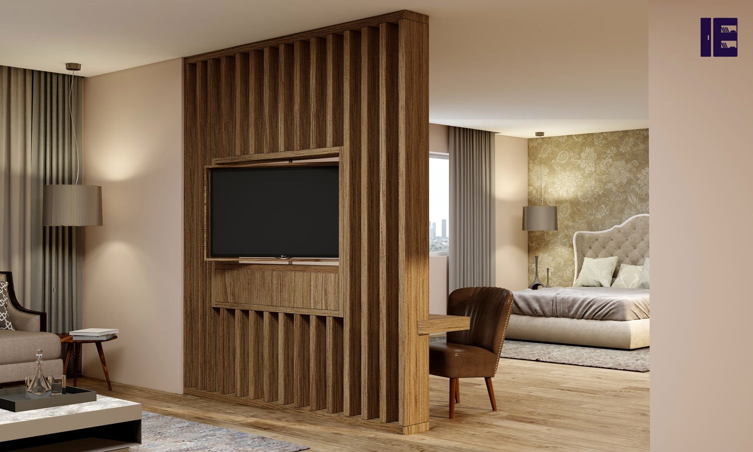 TV Units with Wardrobe | TV Wall Unit | Entertainment TV Unit