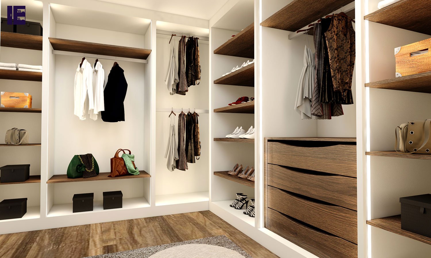 Wardrobe Storage | Wardrobe with Shoe Rack | Top of Wardrobe Storage