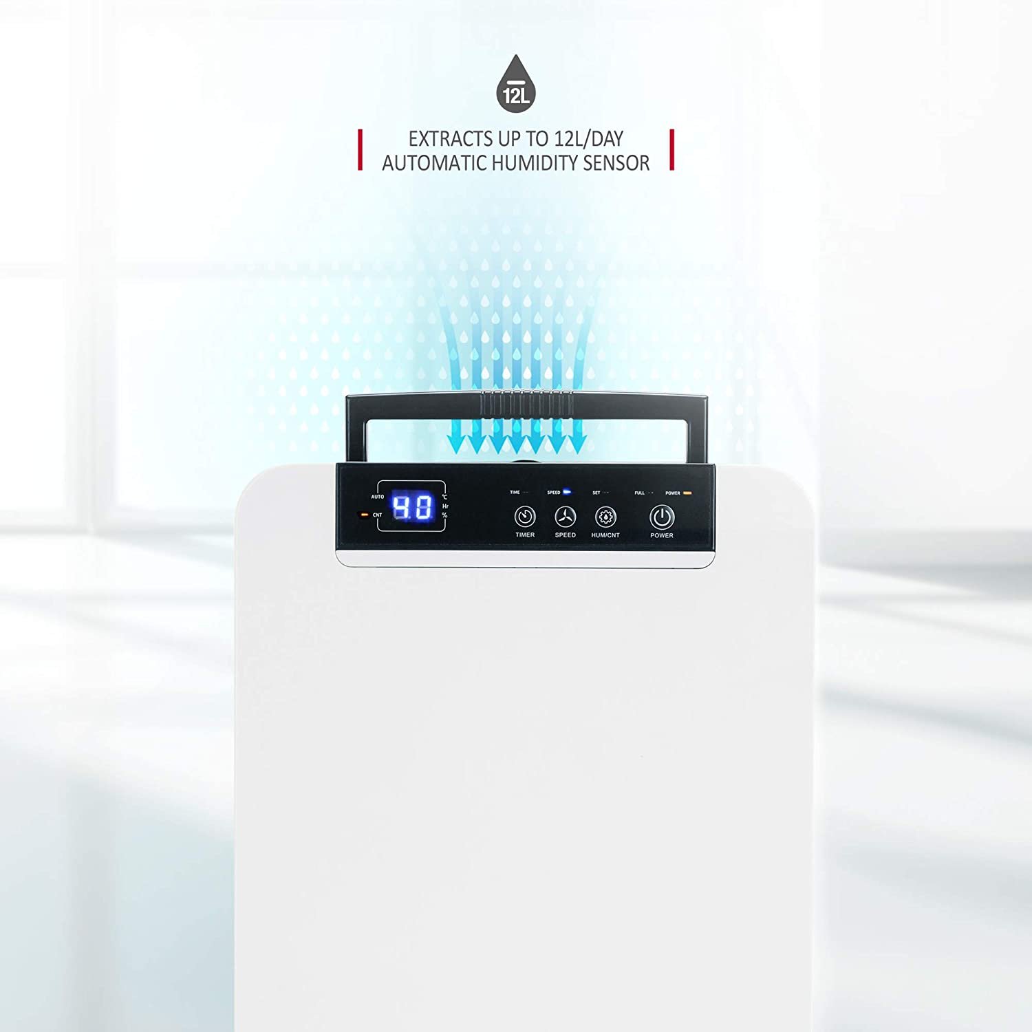 12L Dehumidifier For Mould, Moisture and Laundry Drying