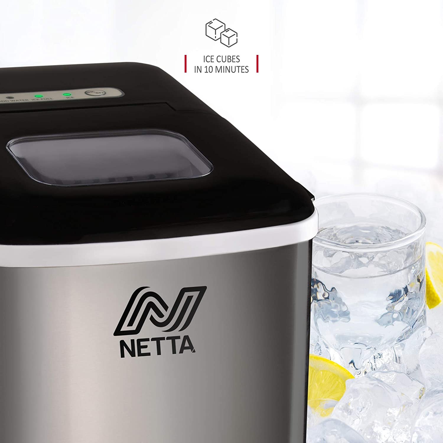 Netta Electric Fast Ice Maker Machine for Home