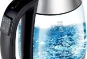 Fast Boil Electric Beautiful Glass Kettle With LED Light