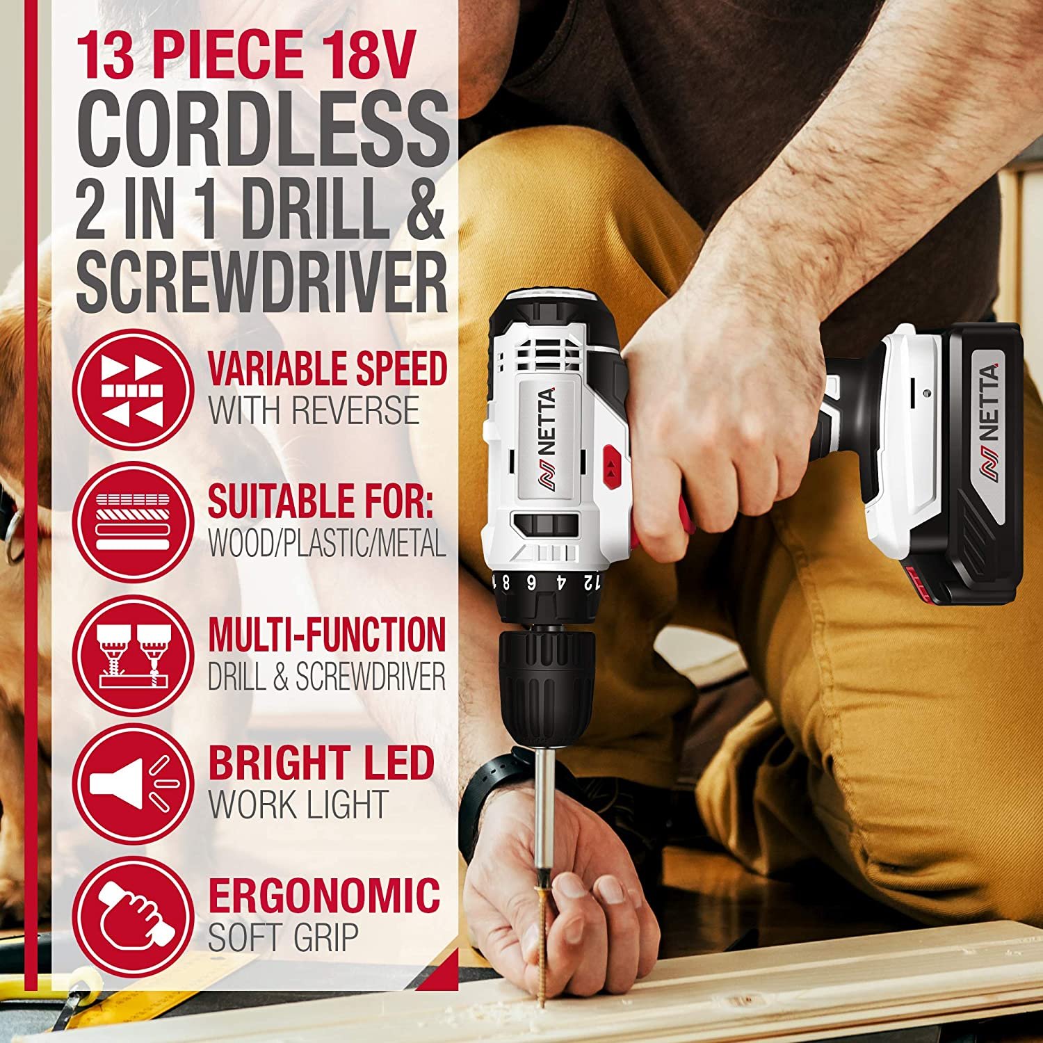Good Quality 20V Cordless Drill Driver