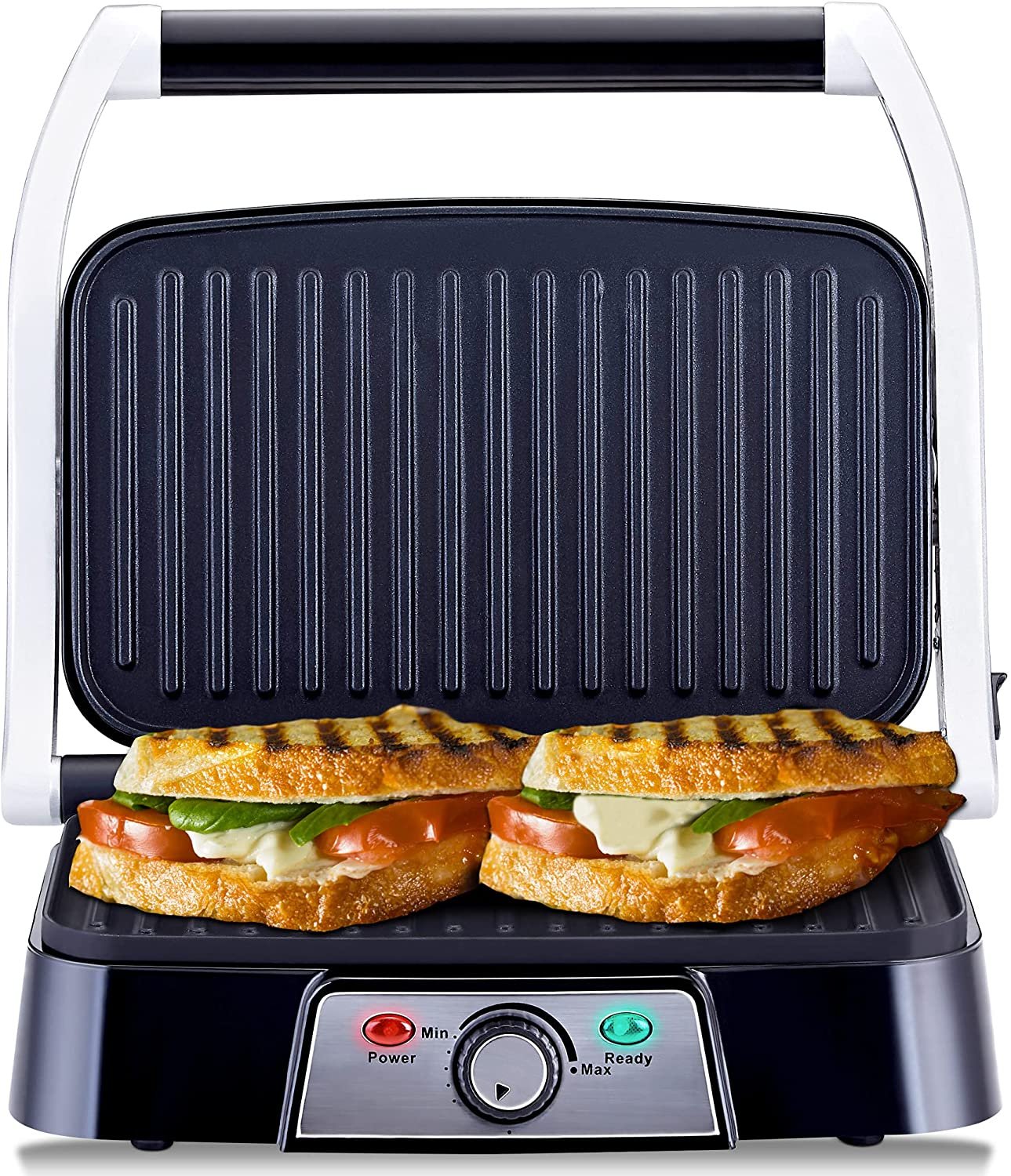 1500W Panini Maker & Health Grill Stainless Steel