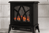 NETTA Electric Fireplace Stove Heater With Realistic LED Flame Effect