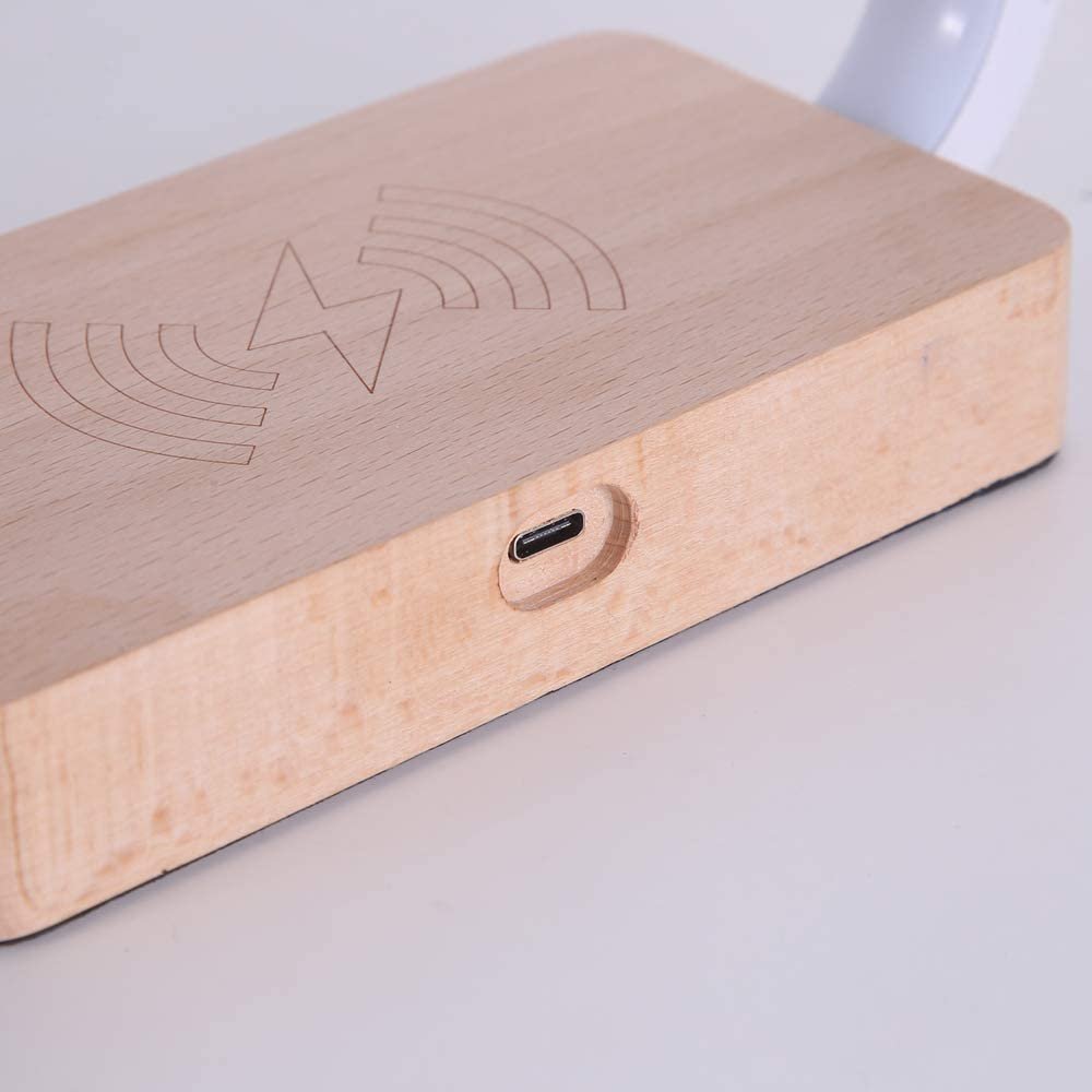 LED Desk Lamp with Wireless Charger and Touch Control