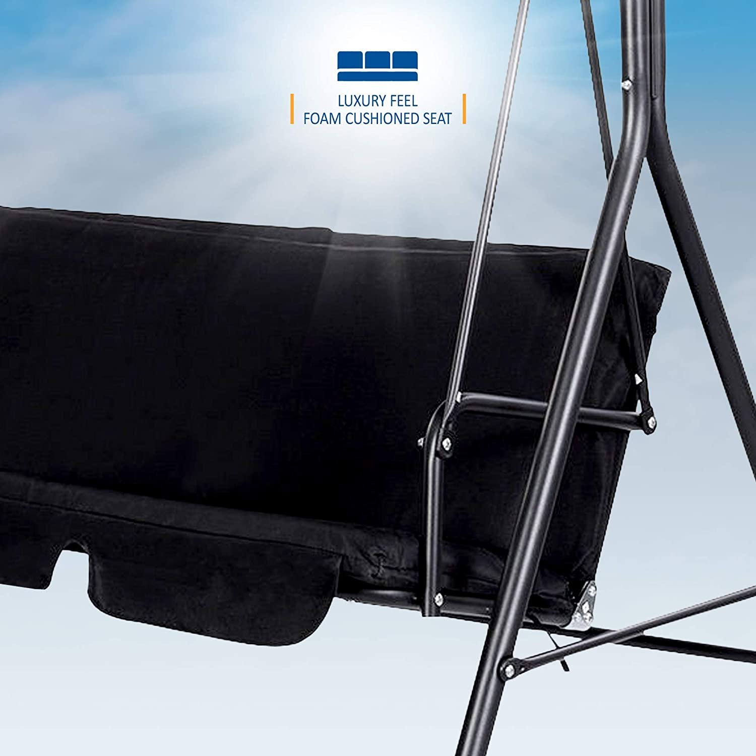 SUNMER Swing 3 Seater With Detachable Canopy