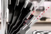 8 Piece Professional Kitchen Knife Set with Block