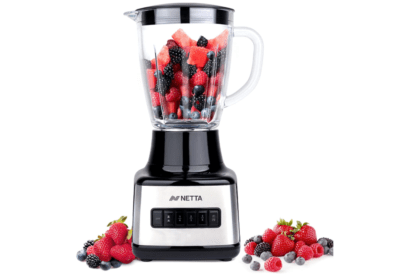 Netta Table Blender Smoothie Maker With Glass Jug 8 Speed Settings