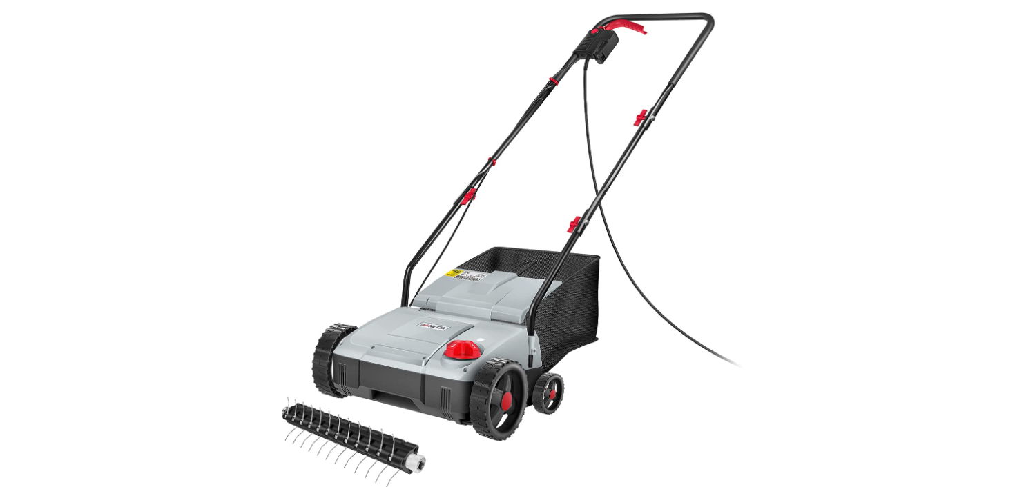 Netta Electric Lawn Rake Lawn Scarifier and Aerator