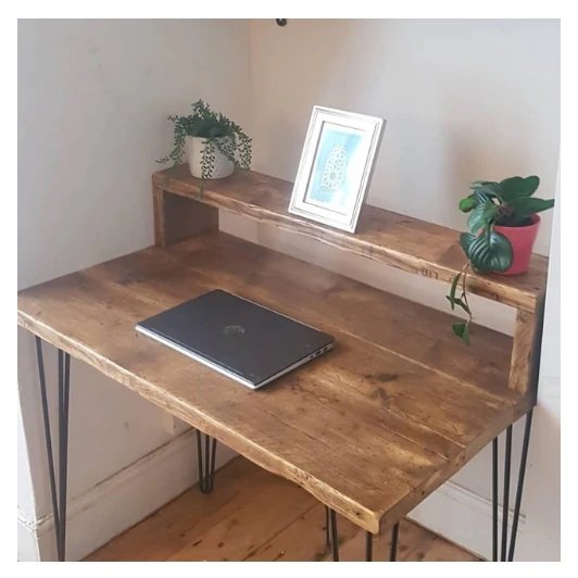 Buy Wooden Industrial Style Office Desk Online