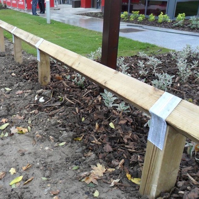 Wooden Rebated Fence Capping In Dartford.