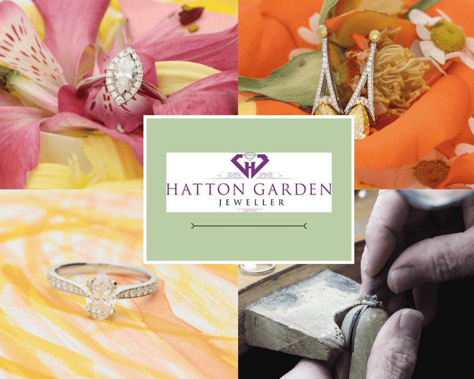 Handcrafted platinum and diamond engagement rings in the UK