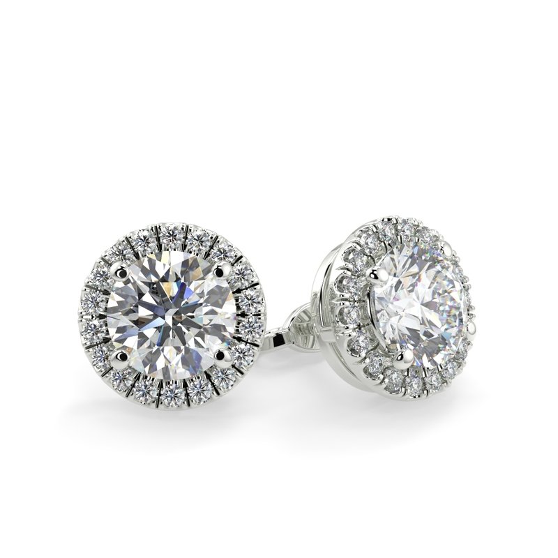 Buy Now – Round Halo Microset Earring