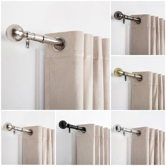 Extendable curtain pole