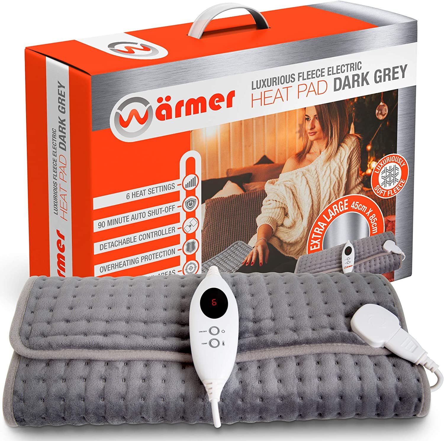 Warmer Heated Pad Dark Grey