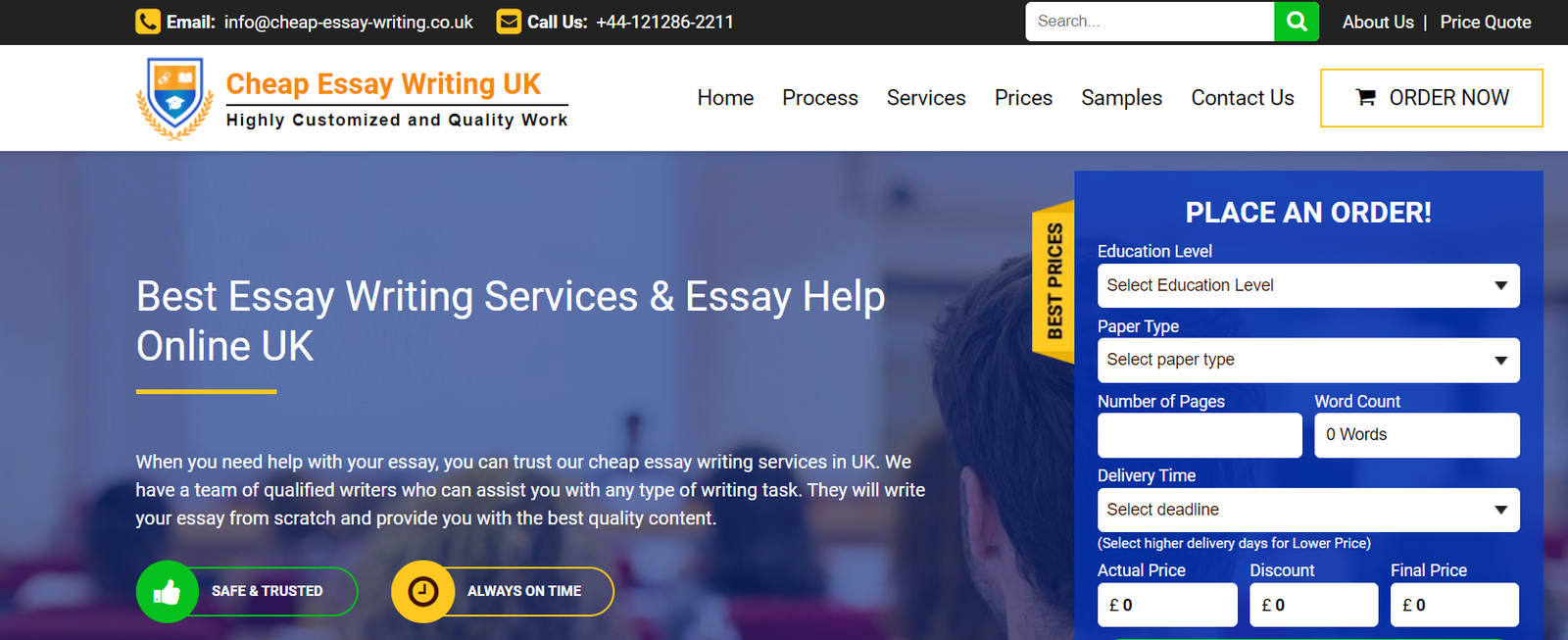Assignment Writing Services