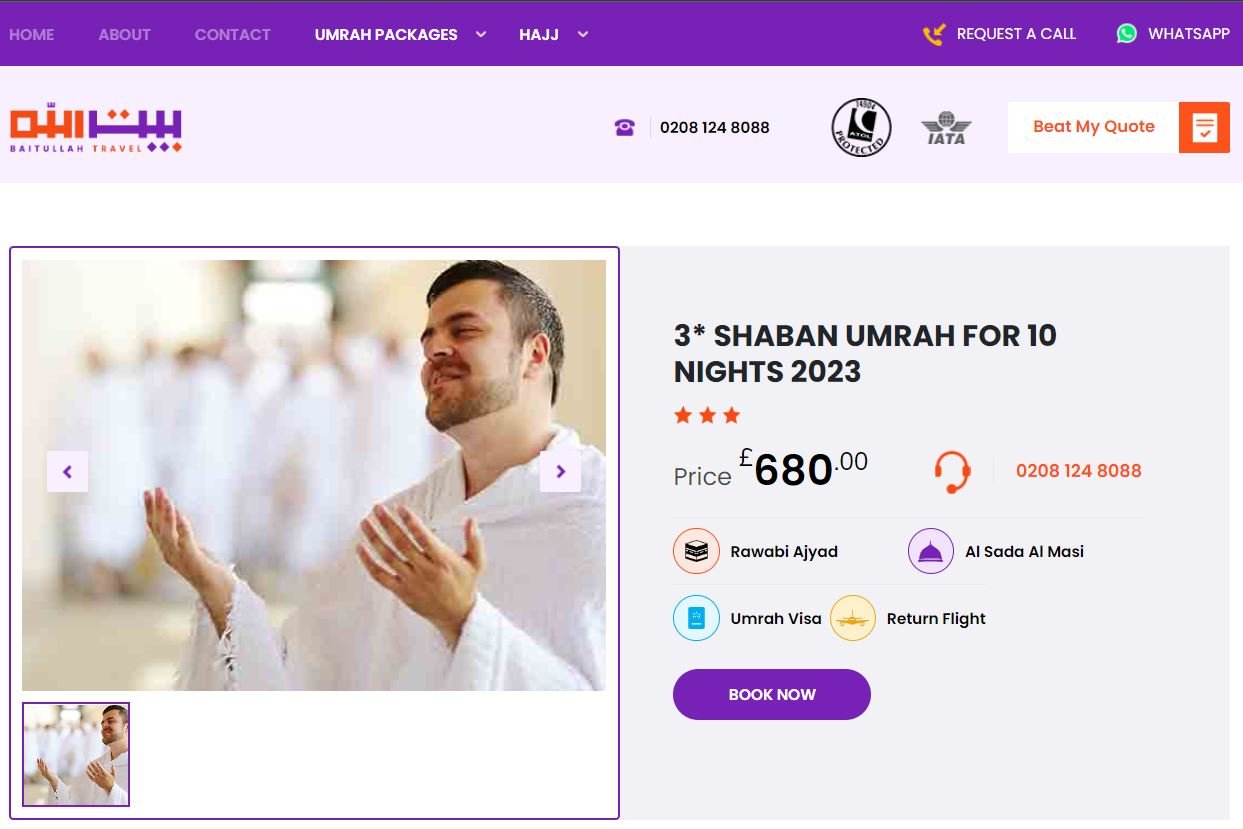 3 star umrah Packages