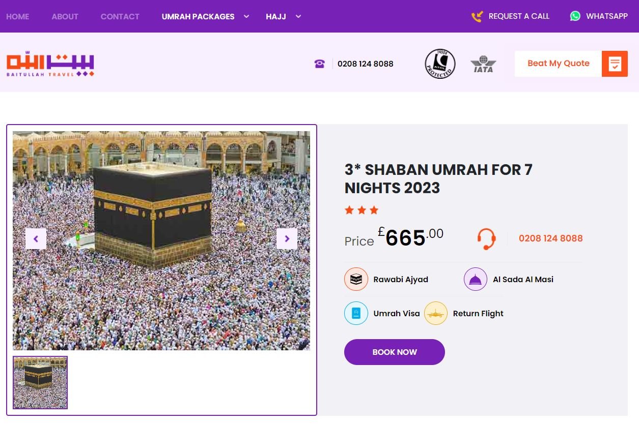 3 star umrah Packages