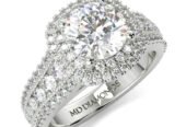 Round Halo Diamond Ring for Sale