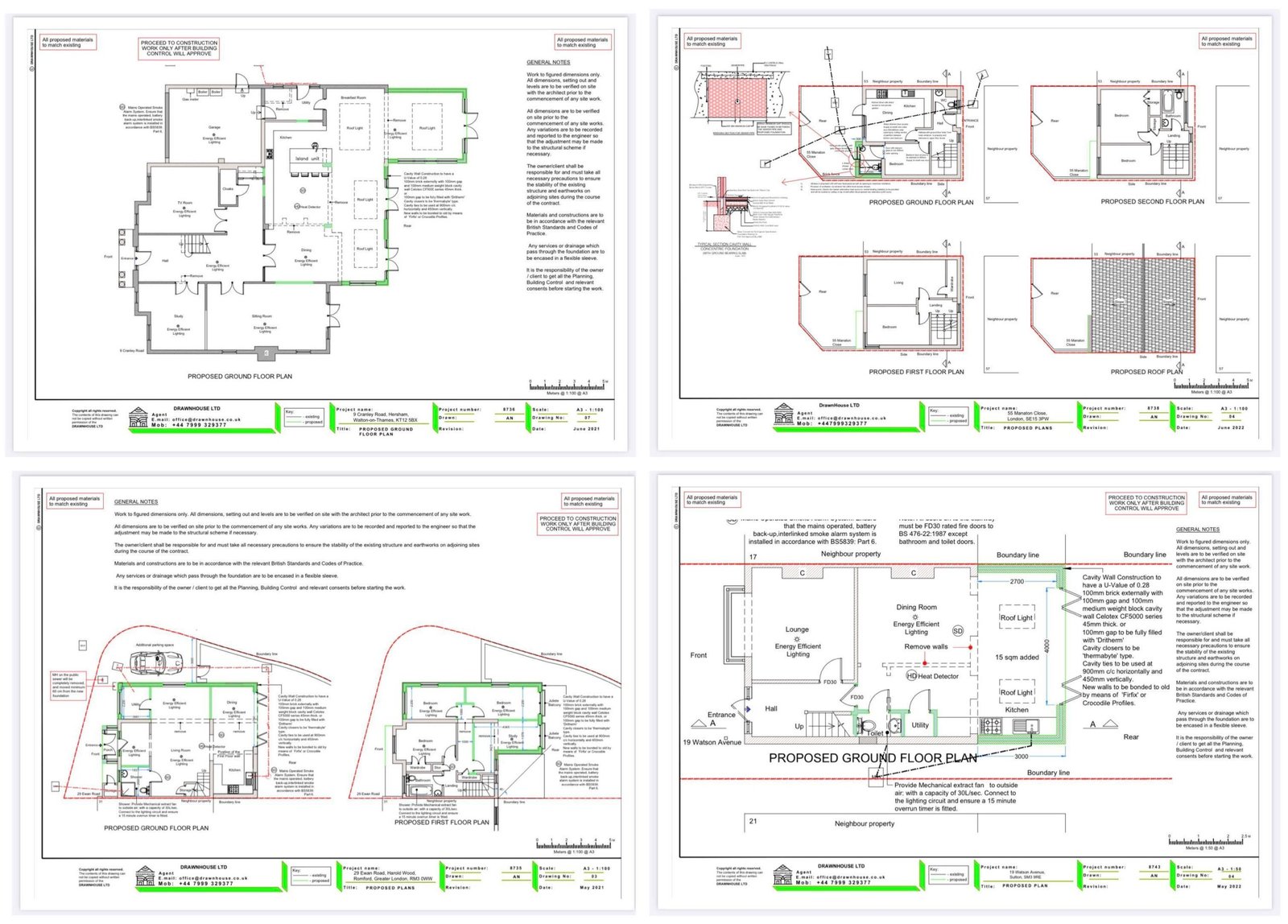 DRAWINGS FOR PLANNING, Architectural Services, Planning Permission, Rear extension, Loft co