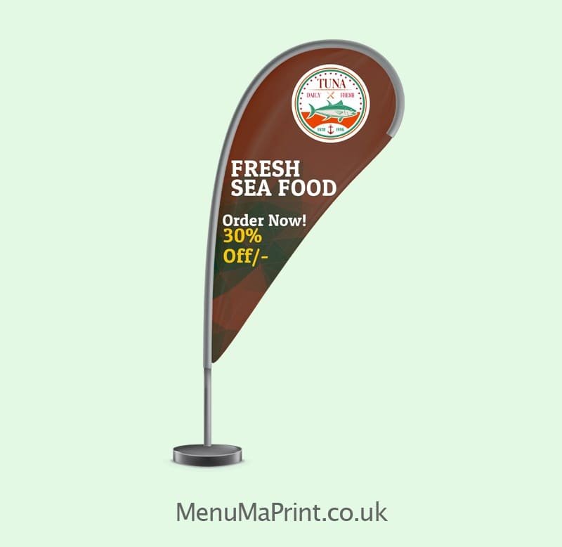 Teardrop Banners | Teardrop Flags Printing UK | MenuMa Print