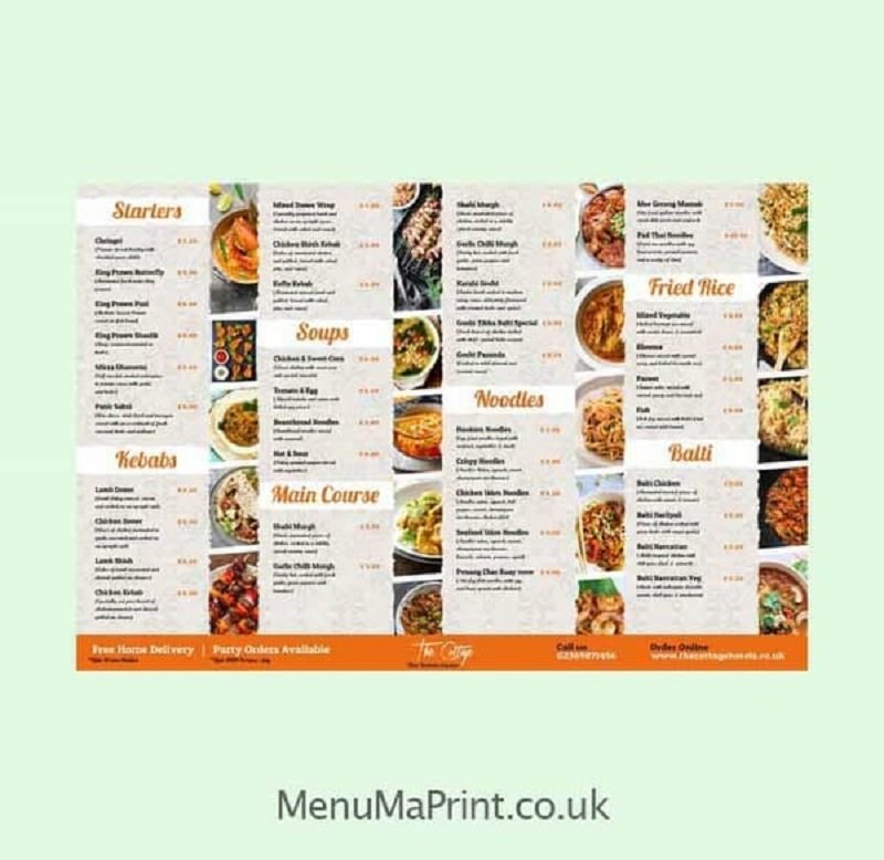 A3 Flyer & Leaflet Printing | A3 Leaflet Printing UK | MenuMa