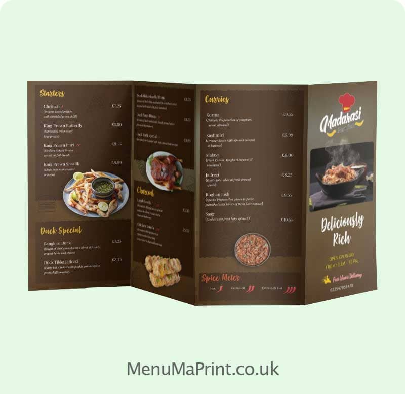 Popular Products | Cheap Restaurant Menu UK | MenuMa Print