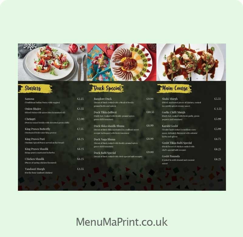 Popular Products | Cheap Restaurant Menu UK | MenuMa Print