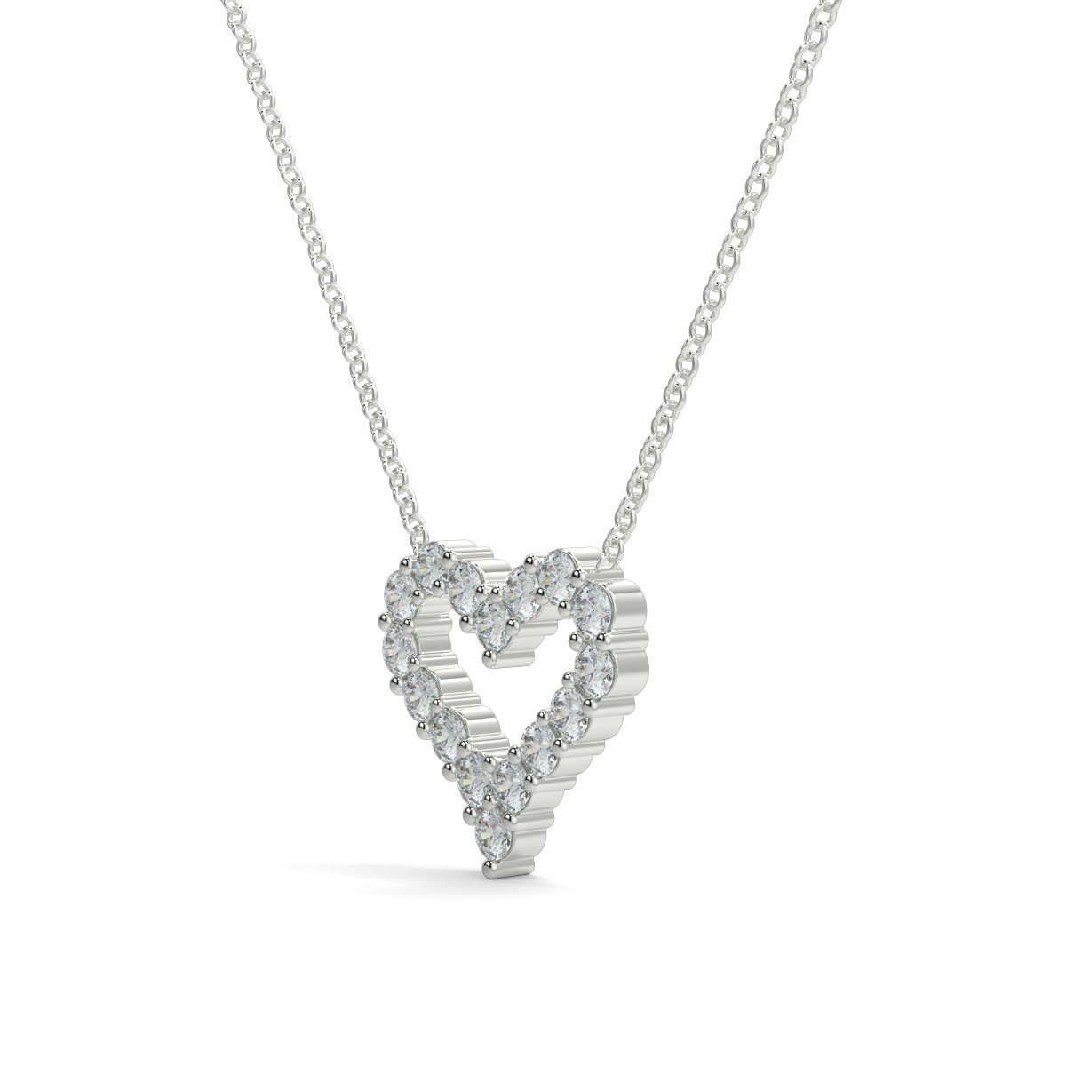 Buy Now Most Graceful Heart Shape Outlay Pendant