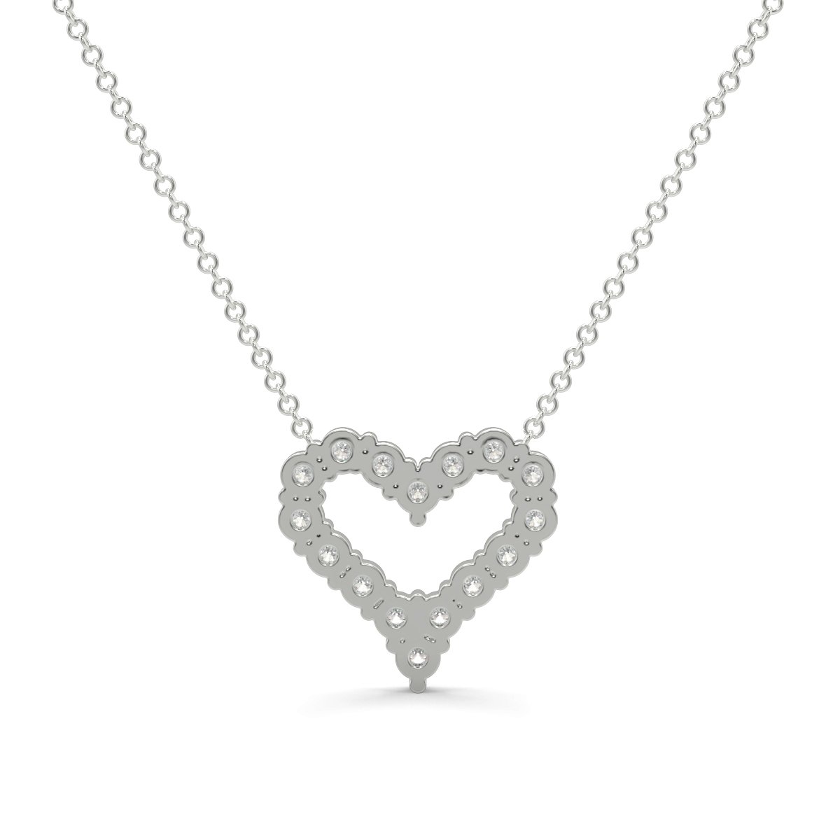 Buy Now Most Graceful Heart Shape Outlay Pendant