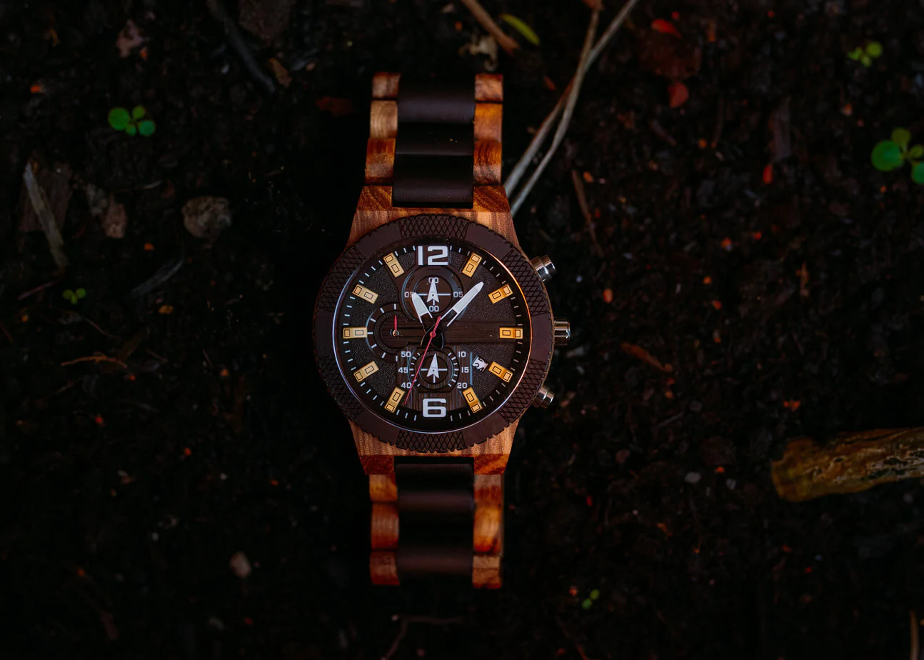 Geneva – Chronograph Wood Watch