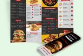 A3 Folded Menu | Leaflet Printing – A3 Takeaway Menu | MenuMa Print