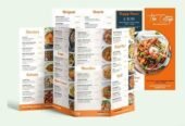 A3 Folded Menu | Leaflet Printing – A3 Takeaway Menu | MenuMa Print