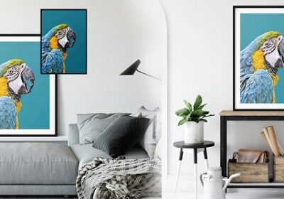 Parrot Print, Bird Wall Art Home Decor – Art Print Studio