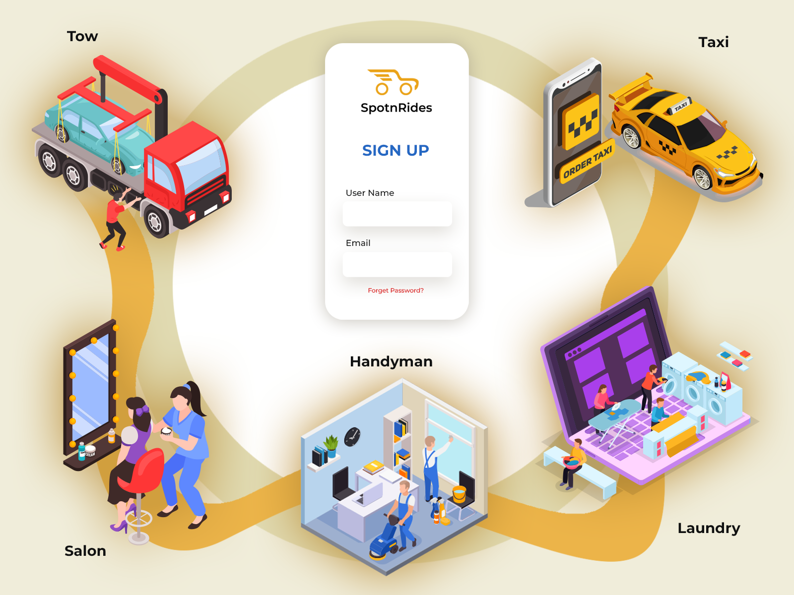 SpotnRides Uber for X App for Your Multiple Business