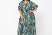 Tamsy Exclusive Printed Long Kaftan