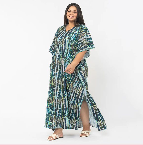 Tamsy Exclusive Printed Long Kaftan