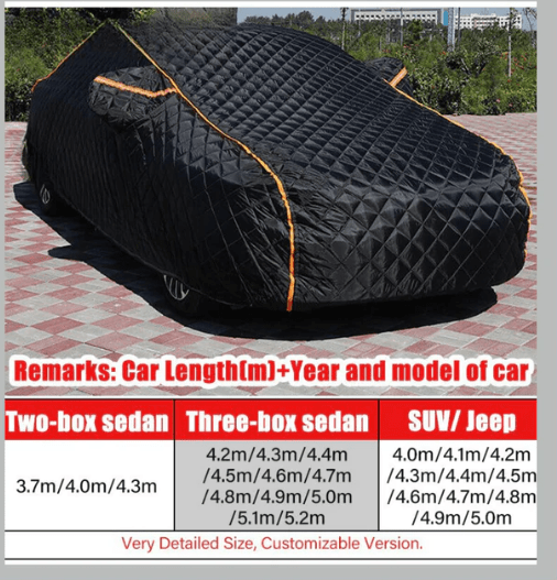 Anti Hail Car Cover