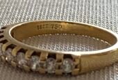 New 18ct Diamond Ring Uk J.5 / k
