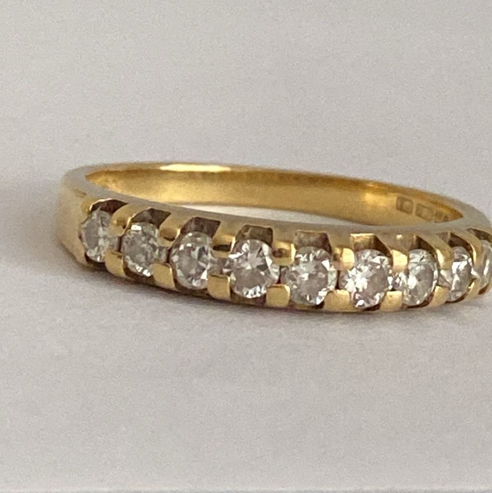New 18ct Diamond Ring Uk J.5 / k