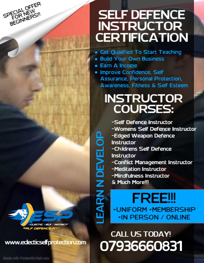 Online Self Defence Instructor Certification